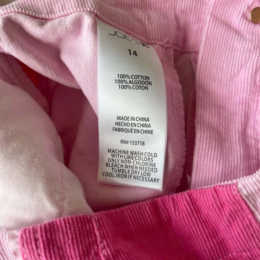 Joe's Jeans Pink Color-Block Shorts - Picture 5 of 5